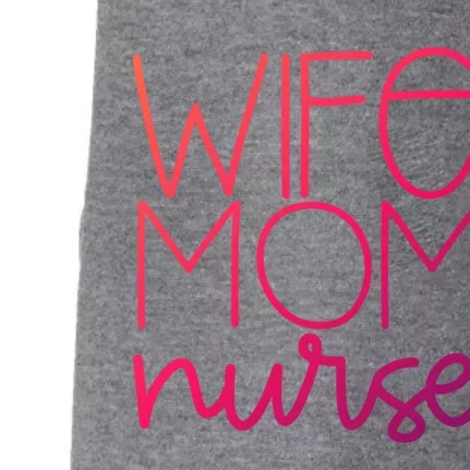 Mom Wife Nurse Hero Tee Gift Doggie 3-End Fleece Hoodie