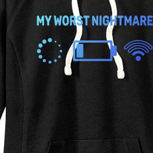 My Worst Nightmare Gift Funny Funny Gift Gamer Great Gift Women's Fleece Hoodie