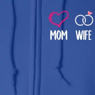 Mom Wife Nurse Gift Cool Gift Full Zip Hoodie