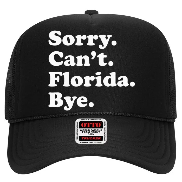 Men Women Or Funny Florida High Crown Mesh Trucker Hat