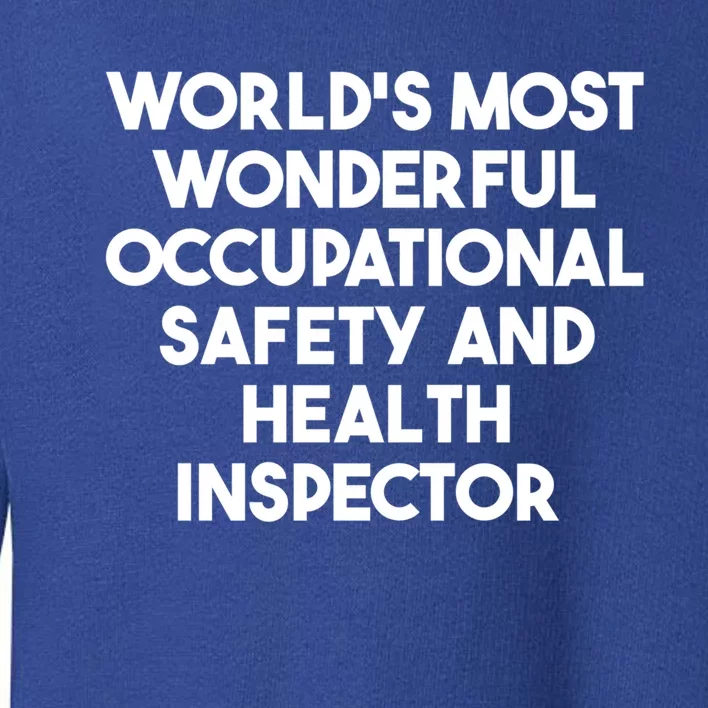 Most Wonderful Occupational Safety And Health Inspector Meaningful Gift Toddler Sweatshirt