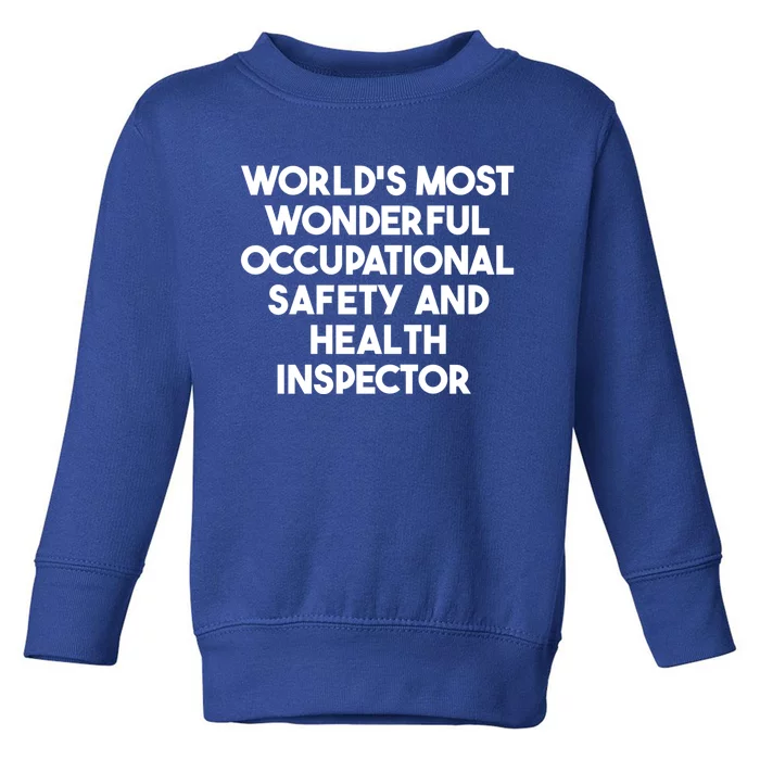 Most Wonderful Occupational Safety And Health Inspector Meaningful Gift Toddler Sweatshirt