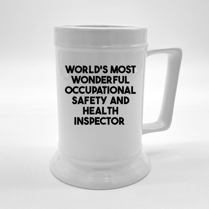 Most Wonderful Occupational Safety And Health Inspector Meaningful Gift Front & Back Beer Stein