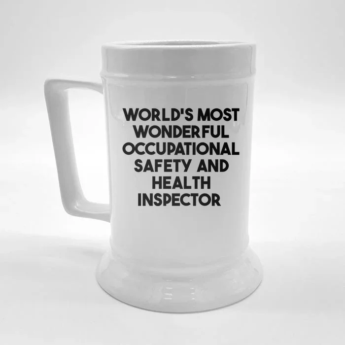 Most Wonderful Occupational Safety And Health Inspector Meaningful Gift Front & Back Beer Stein