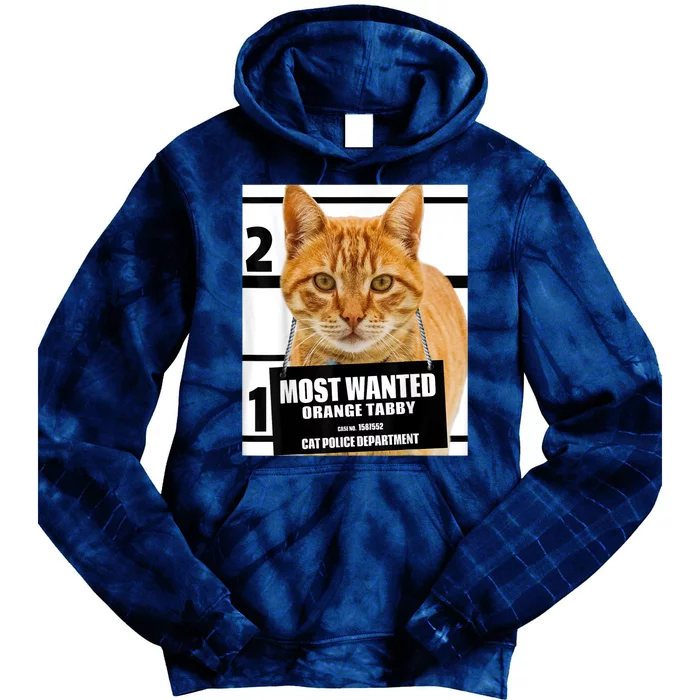 Most Wanted Orange Tabby Cat T Feline S Tie Dye Hoodie