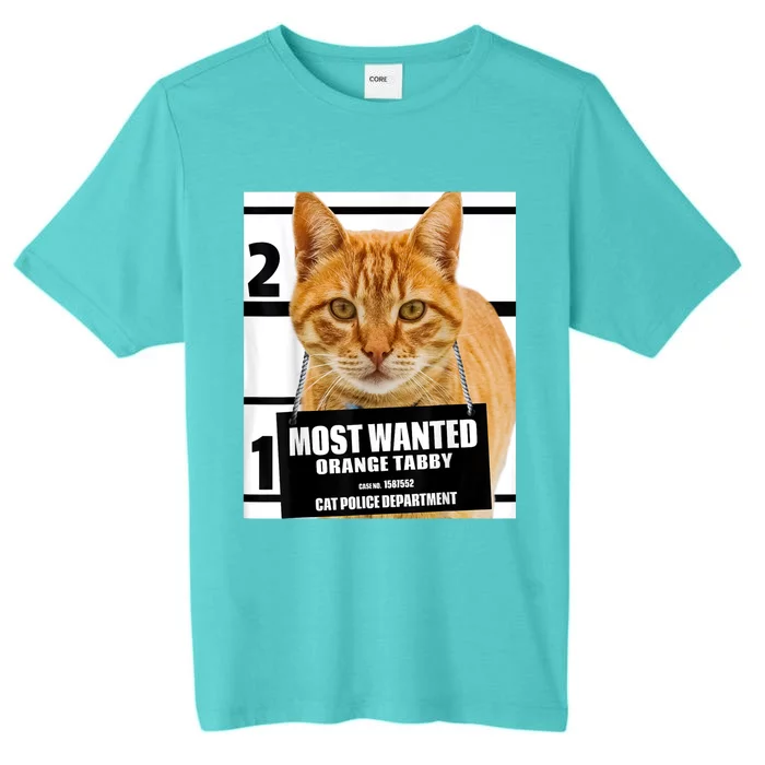 Most Wanted Orange Tabby Cat T Feline S ChromaSoft Performance T-Shirt