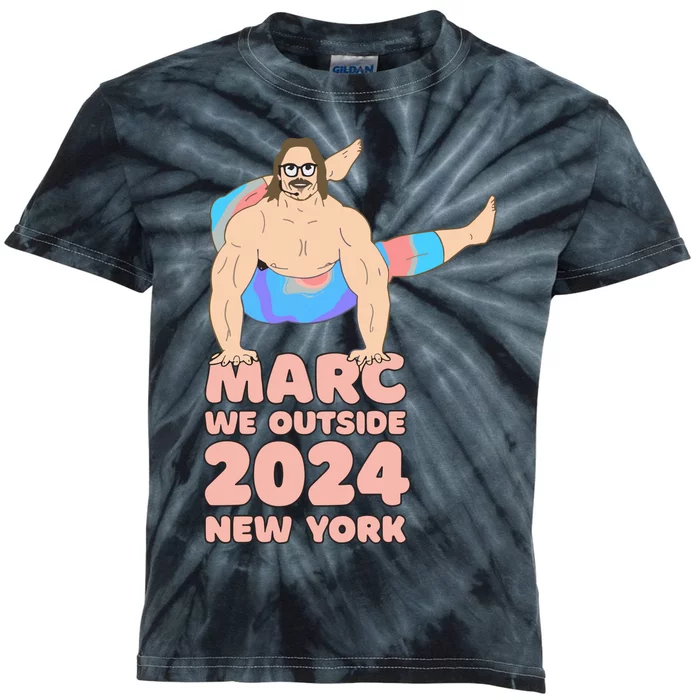 Marc We Outside New York 2024 Kids Tie-Dye T-Shirt