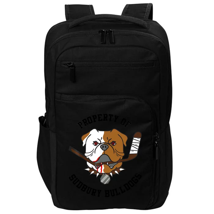 Men Women Property Of Sudbury Bulldog Funny Impact Tech Backpack