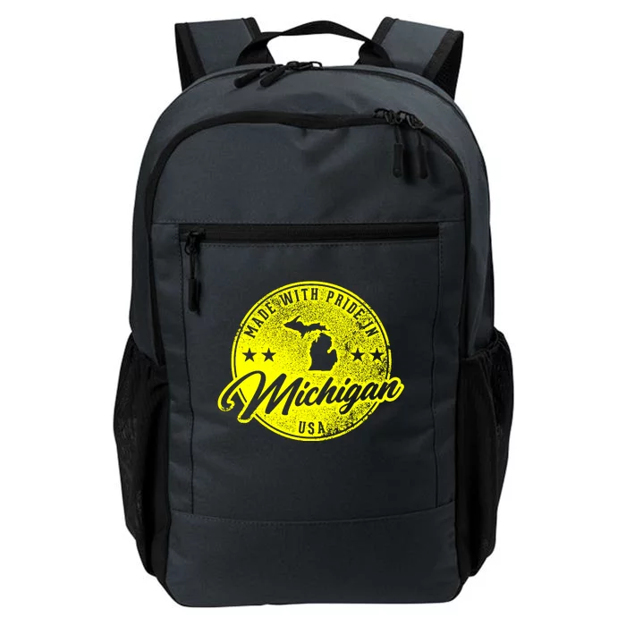 Made With Pride In Michigan USA Retro Daily Commute Backpack