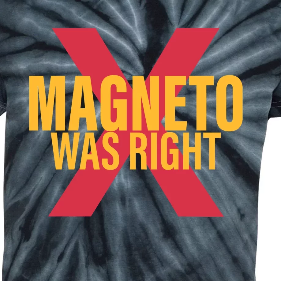 Magneto Was Right Powerful Mutant Kids Tie-Dye T-Shirt