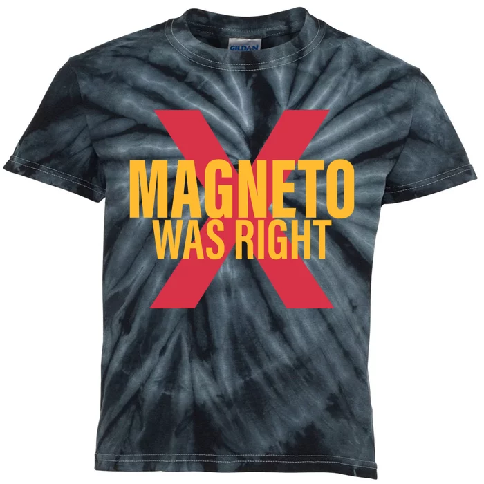 Magneto Was Right Powerful Mutant Kids Tie-Dye T-Shirt