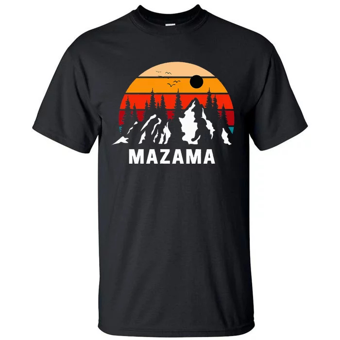 Mazama Washington Retro Mountains Pacific Northwest Tall T-Shirt