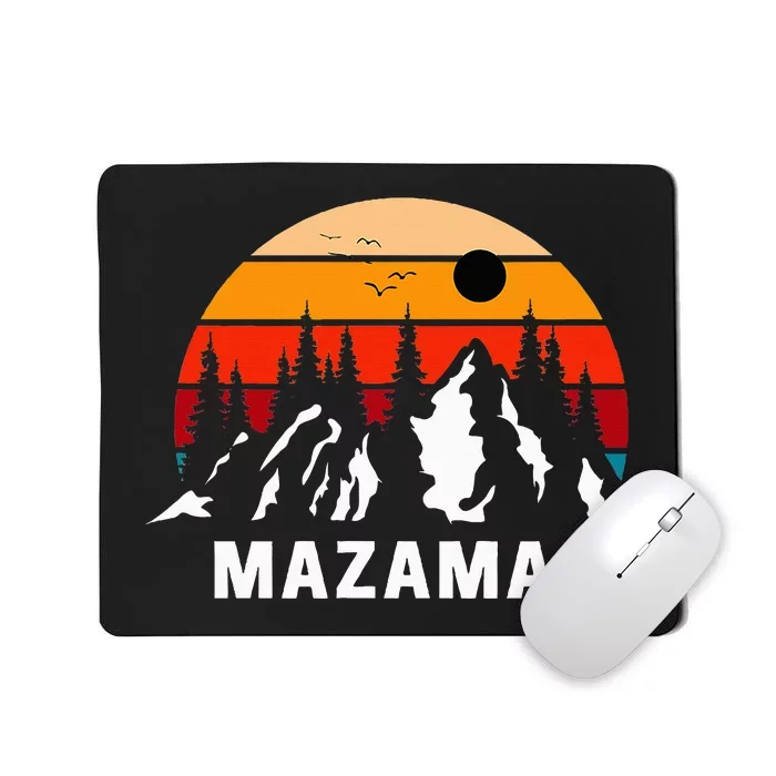 Mazama Washington Retro Mountains Pacific Northwest Mousepad