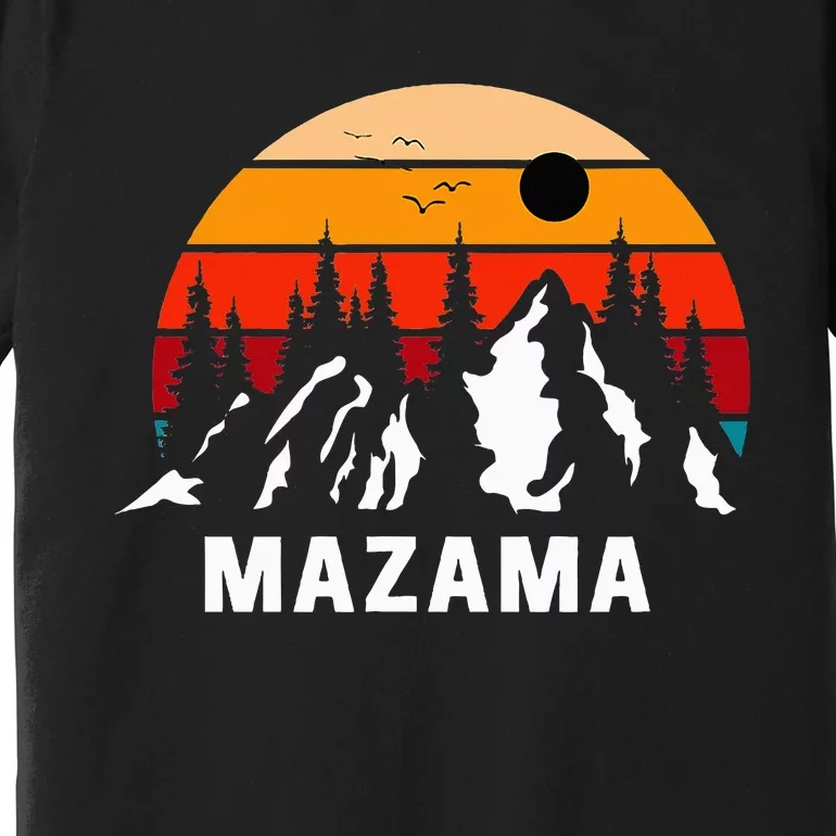 Mazama Washington Retro Mountains Pacific Northwest Premium T-Shirt