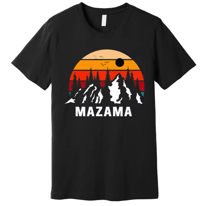 Mazama Washington Retro Mountains Pacific Northwest Premium T-Shirt