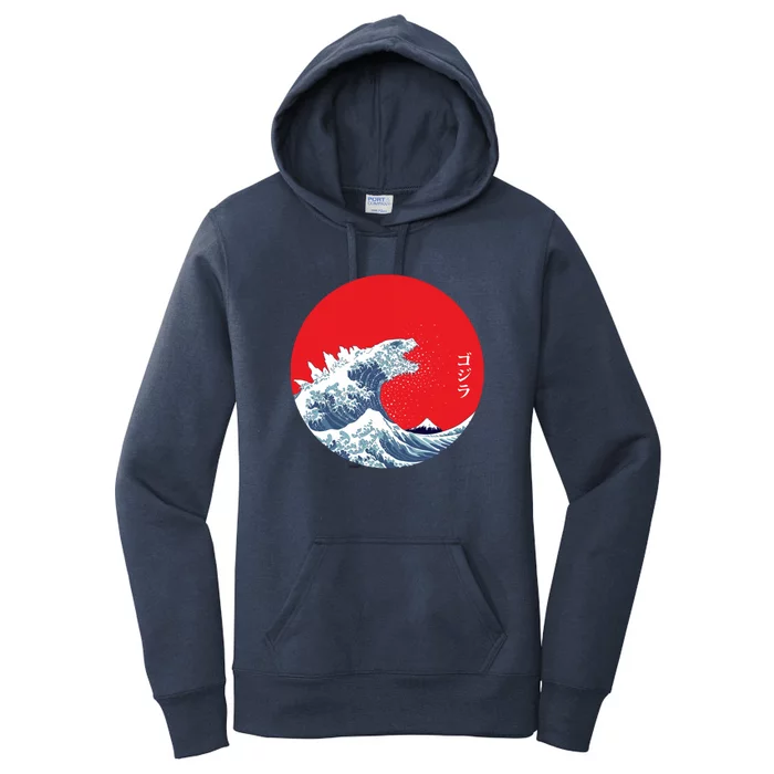 Monster Wave Retro Vintage Classic Japanese Art Women's Pullover Hoodie