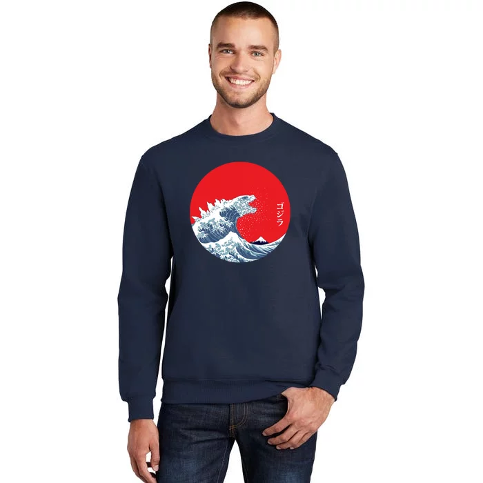 Monster Wave Retro Vintage Classic Japanese Art Tall Sweatshirt