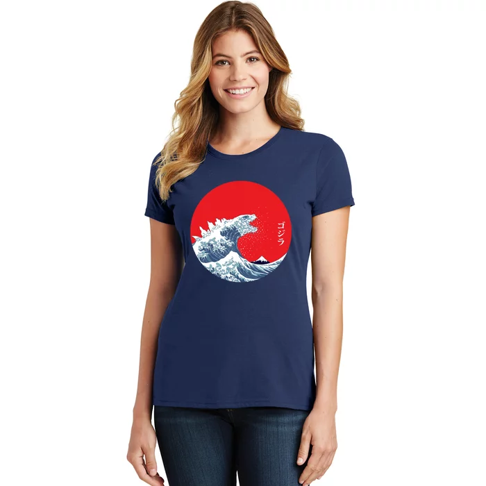 Monster Wave Retro Vintage Classic Japanese Art Women's T-Shirt