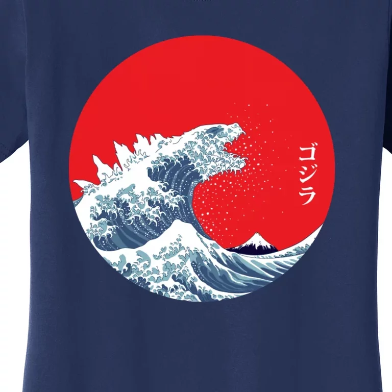 Monster Wave Retro Vintage Classic Japanese Art Women's T-Shirt