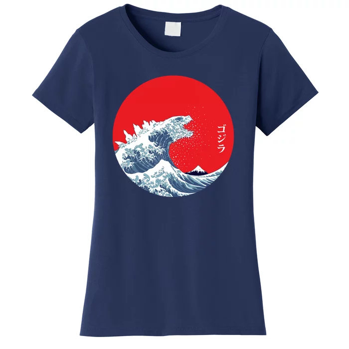 Monster Wave Retro Vintage Classic Japanese Art Women's T-Shirt