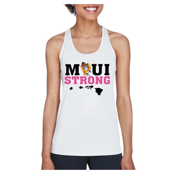 Maui Wildfire Relief All Profits Will Be Donated Women's Racerback Tank