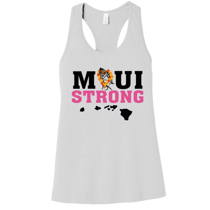 Maui Wildfire Relief All Profits Will Be Donated Women's Racerback Tank