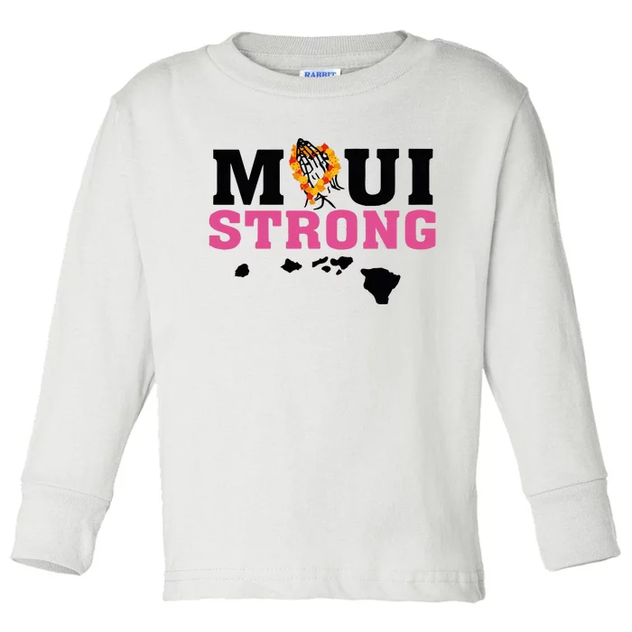 Maui Wildfire Relief All Profits Will Be Donated Toddler Long Sleeve Shirt