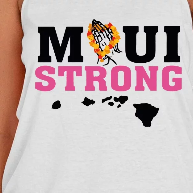 Maui Wildfire Relief All Profits Will Be Donated Women's Knotted Racerback Tank