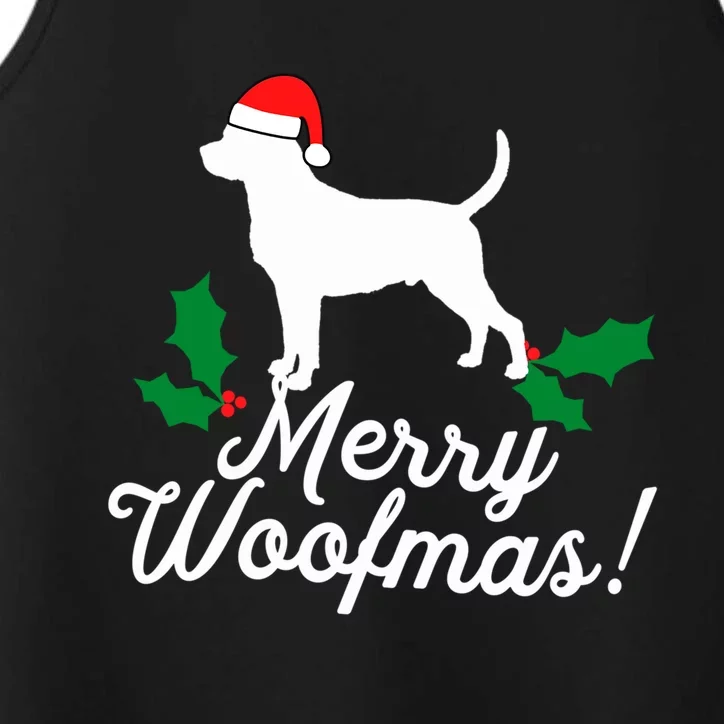 Merry Woofmas Rottweiler Christmas Dog Fun Gift Performance Tank