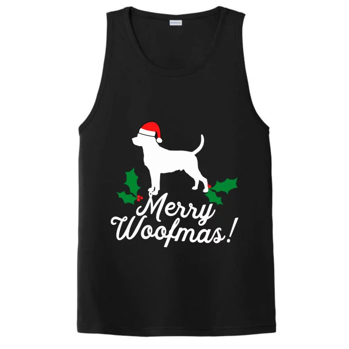 Merry Woofmas Rottweiler Christmas Dog Fun Gift Performance Tank