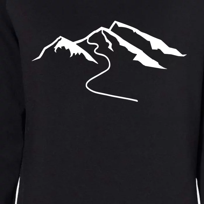 Mountains With Snow Womens California Wash Sweatshirt