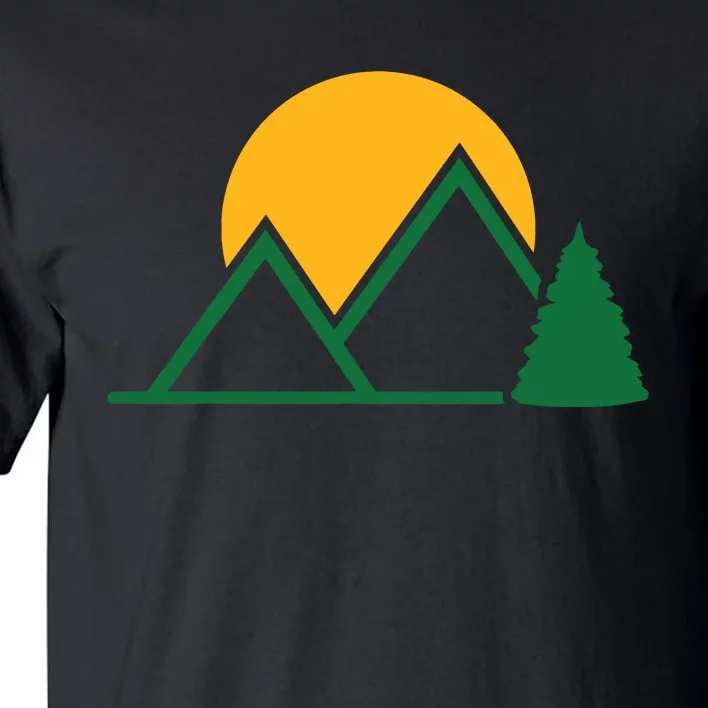 Mountains With Sun Tall T-Shirt