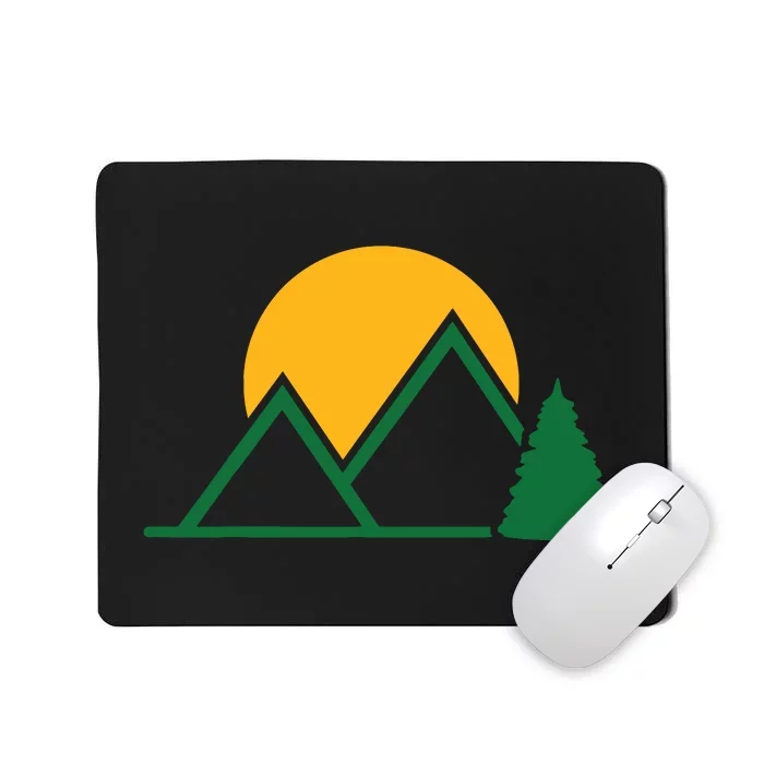 Mountains With Sun Mousepad