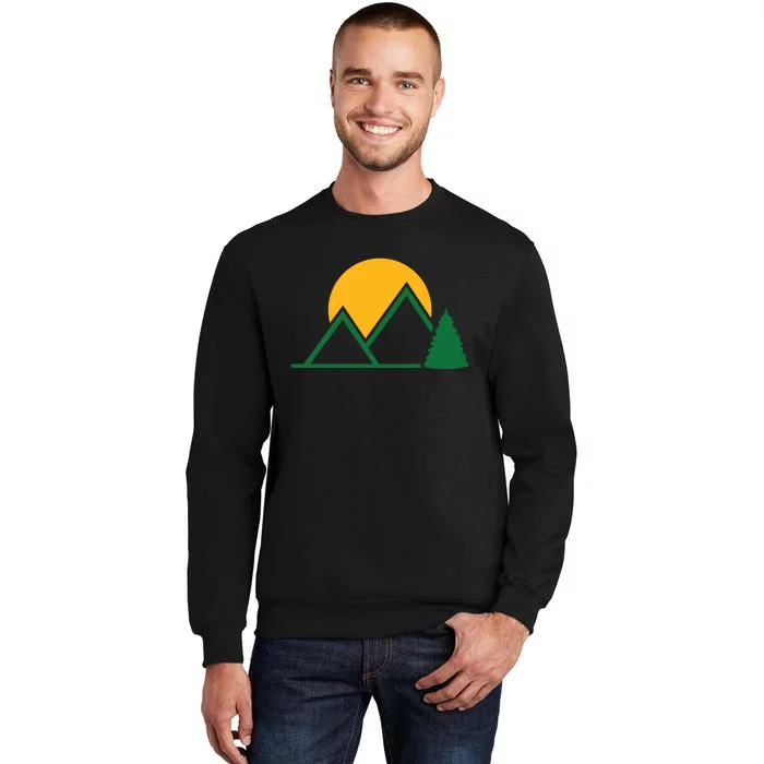 Mountains With Sun Tall Sweatshirt