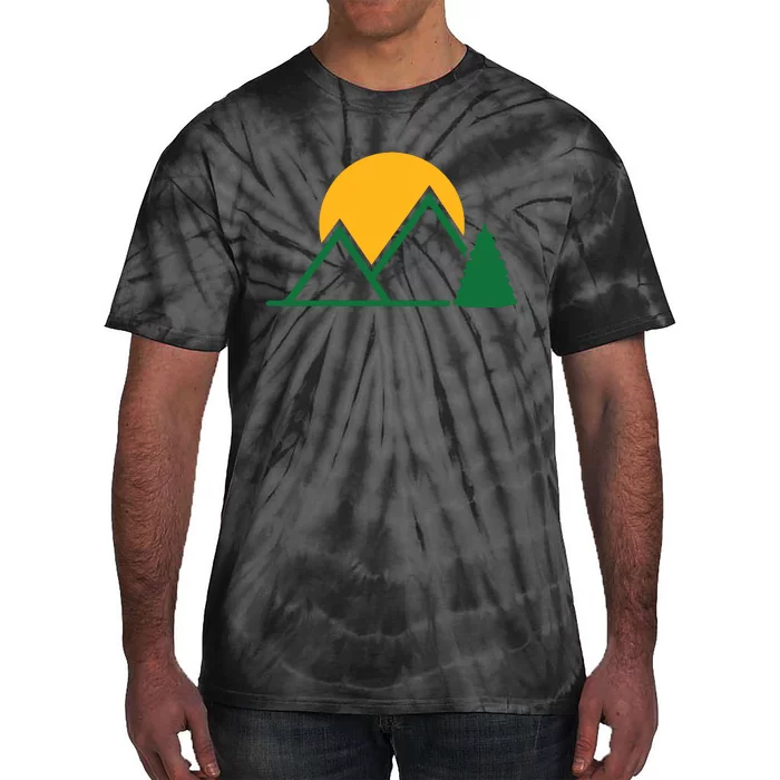 Mountains With Sun Tie-Dye T-Shirt