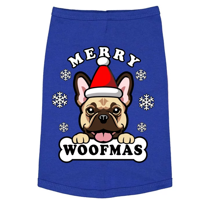 Merry Woofmas Santa French Bulldog Funny Christmas Dog Puns Gift Doggie Tank