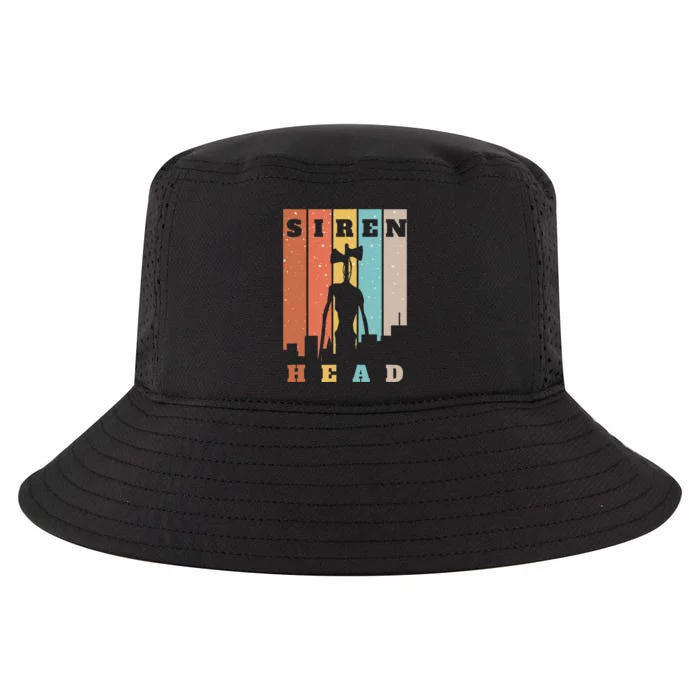 Monster With Sirens For Heads Over City Horror Cool Comfort Performance Bucket Hat