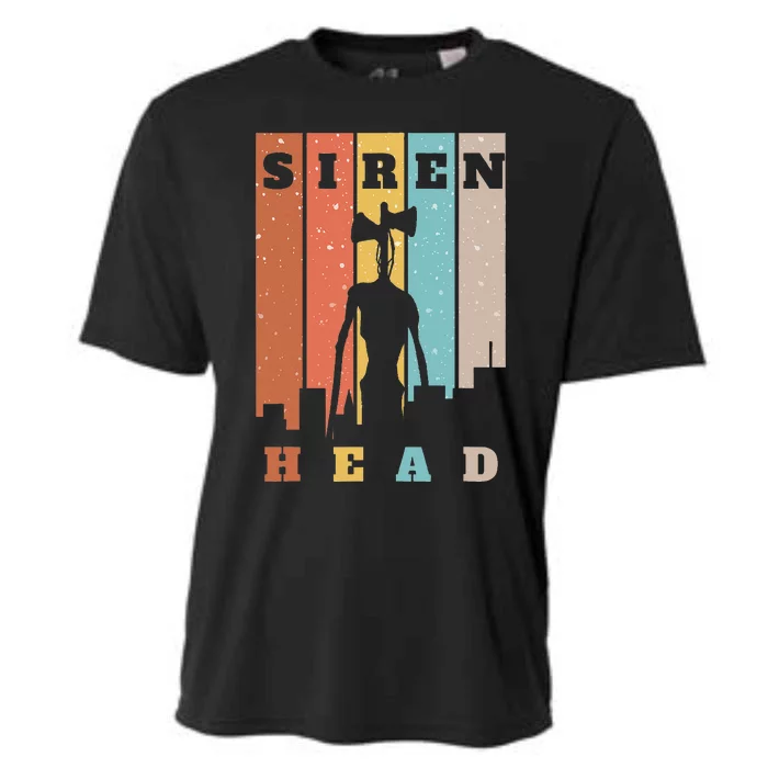 Monster With Sirens For Heads Over City Horror Cooling Performance Crew T-Shirt