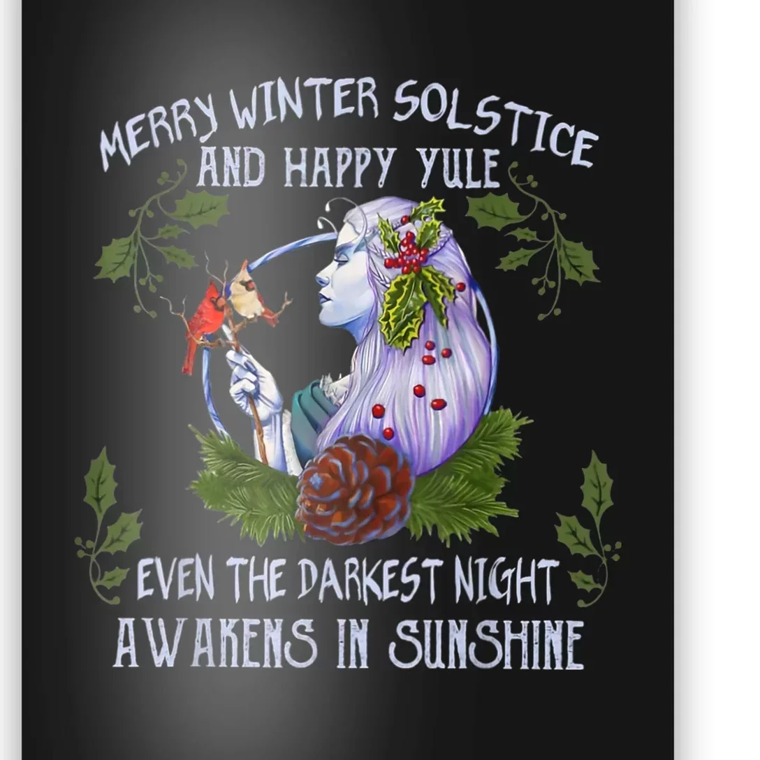 Merry Winter Solstice And Happy Yule Poster