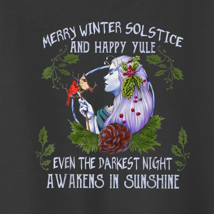 Merry Winter Solstice And Happy Yule Toddler T-Shirt