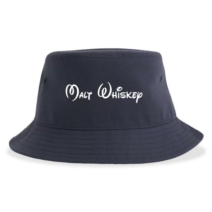 Malt Whiskey Shirts Funny Gift Idea Pun Logo Parody Sustainable Bucket Hat