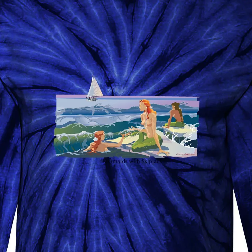 Mermaids With Skipjack Tie-Dye Long Sleeve Shirt