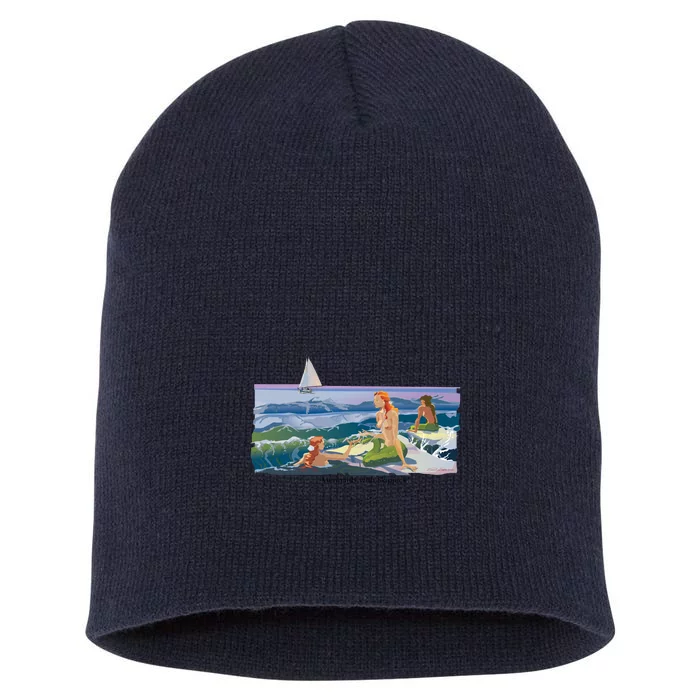 Mermaids With Skipjack Short Acrylic Beanie