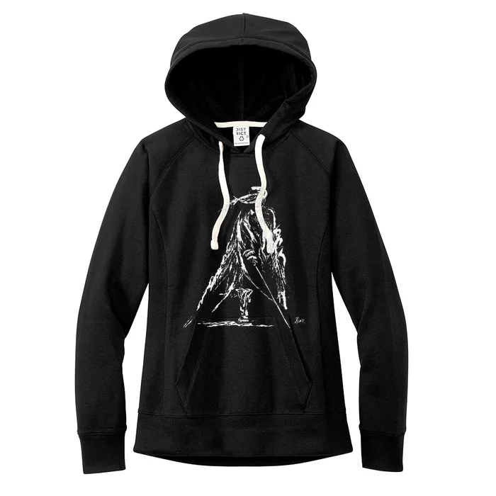 Musketeer With Sword And Coat Women's Fleece Hoodie