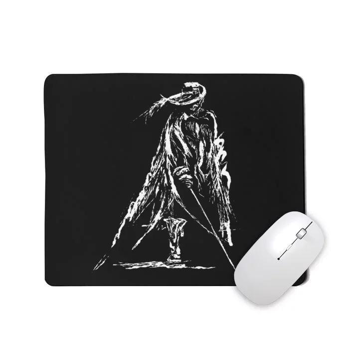 Musketeer With Sword And Coat Mousepad