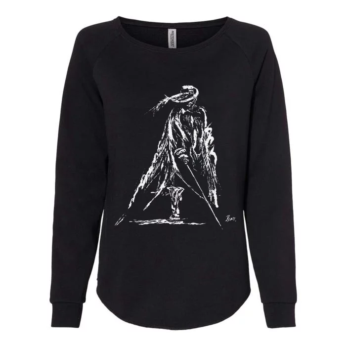 Musketeer With Sword And Coat Womens California Wash Sweatshirt