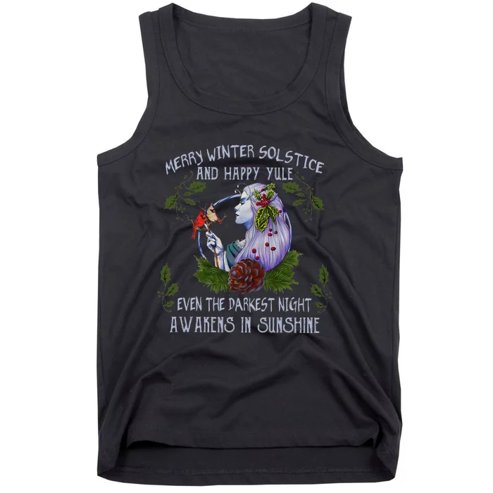 Merry Winter Solstice And Happy Yule Tank Top