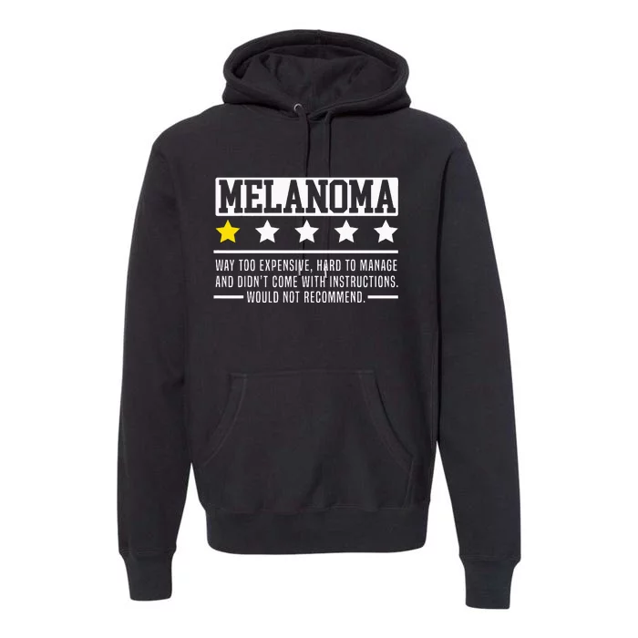 Melanoma Warrior Skin Cancer Melanoma Awareness Premium Hoodie