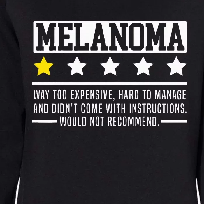 Melanoma Warrior Skin Cancer Melanoma Awareness Womens California Wash Sweatshirt