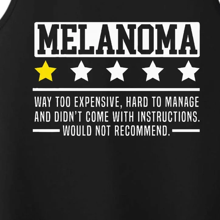 Melanoma Warrior Skin Cancer Melanoma Awareness Performance Tank